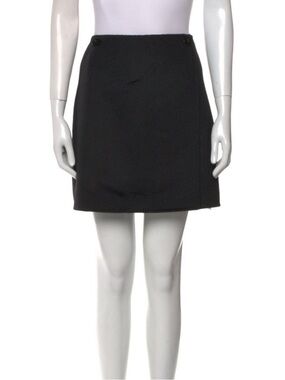Holzweiler Black Wool Mini Skirt